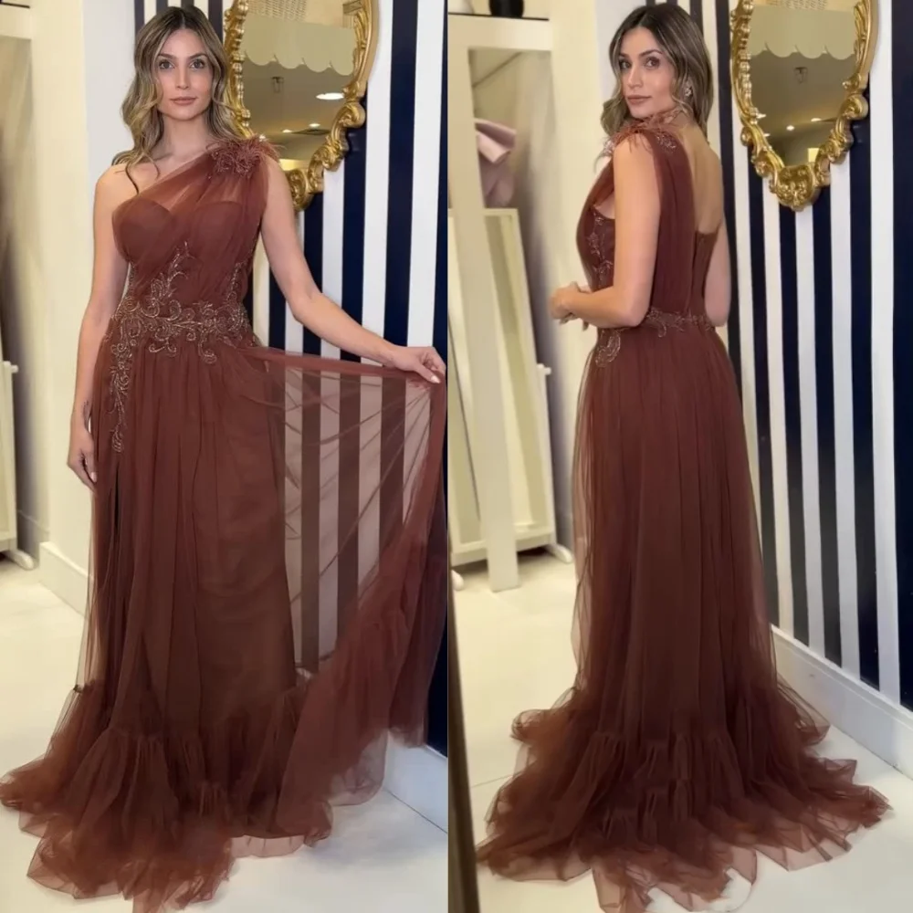 Customized Formal Simple Net Sequined Pleat A-line One-shoulder Long Dresses Bespoke Occasion Exquisite
Customized Formal Simple Net Sequined Pleat A-line One-shoulder Long Dresses Bespoke Occasion Exquisite