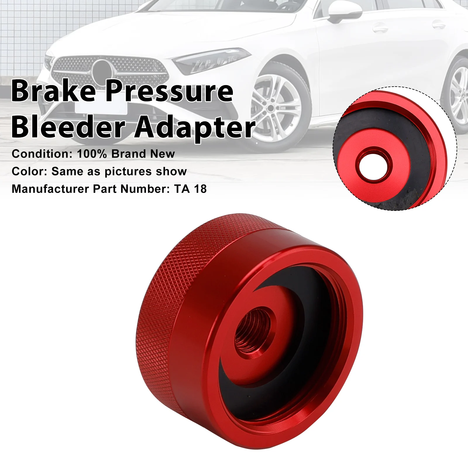 Specialty Tool Brake Pressure Bleeder Adapter TA18 Fit for Mercedes Benz
Specialty Tool Brake Pressure Bleeder Adapter TA18 Fit for Mercedes Benz