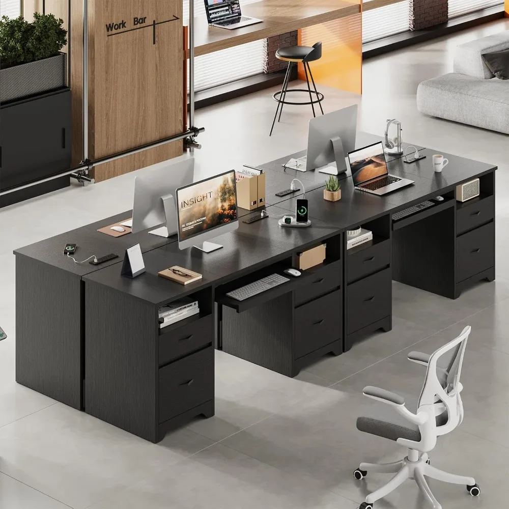 59” Computer Desk with 4 Drawers, Office Desk with Storage, Modern Executive Desk with Charging Station, Keyboard, Customized
59” Computer Desk with 4 Drawers, Office Desk with Storage, Modern Executive Desk with Charging Station, Keyboard, Customized