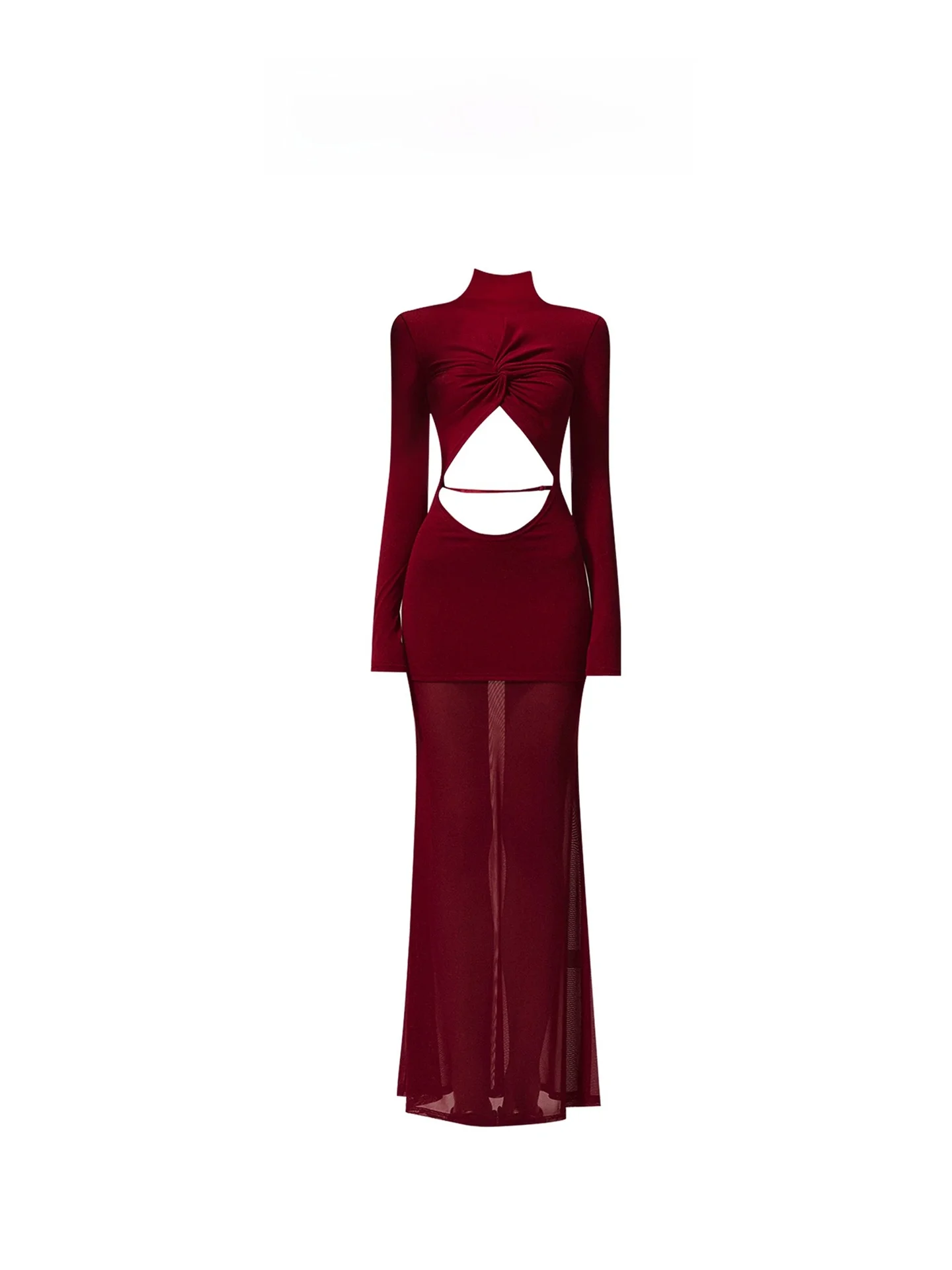 HEZA Sexy Lady Style Hollow out Long Dress Women's Autumn Winter Splice Fish Tail Skirt Breathable Mesh Splice Slim Fit Dress
HEZA Sexy Lady Style Hollow out Long Dress Women's Autumn Winter Splice Fish Tail Skirt Breathable Mesh Splice Slim Fit Dress