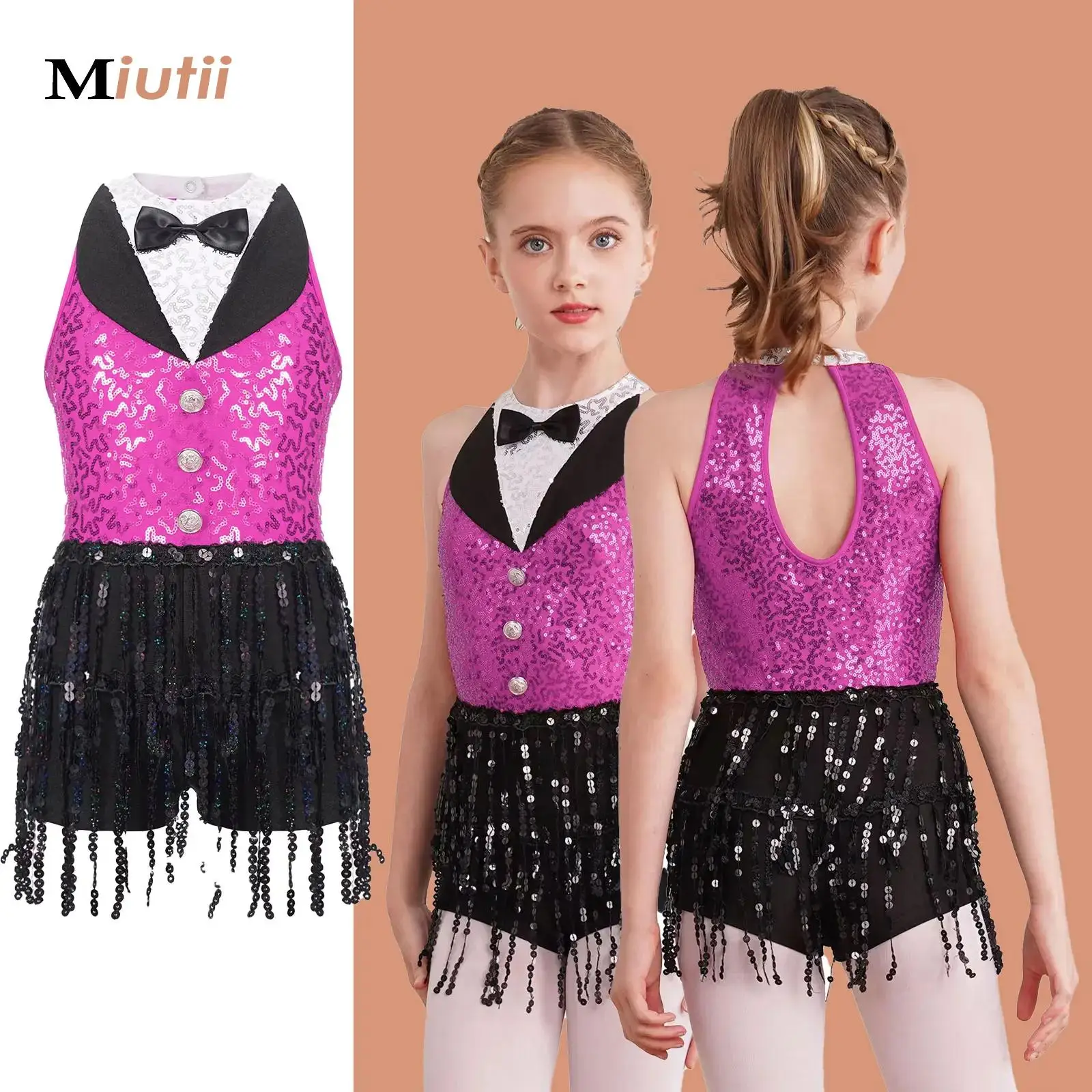 Купальник для латинских танцев с кисточками для девочек, костюм для выступлений, блестящий комбинезон с бахромой и открытой спиной, танцевальная одежда без рукавов
Купальник для латинских танцев с кисточками для девочек, костюм для выступлений, блестящий комбинезон с бахромой и открытой спиной, танцевальная одежда без рукавов