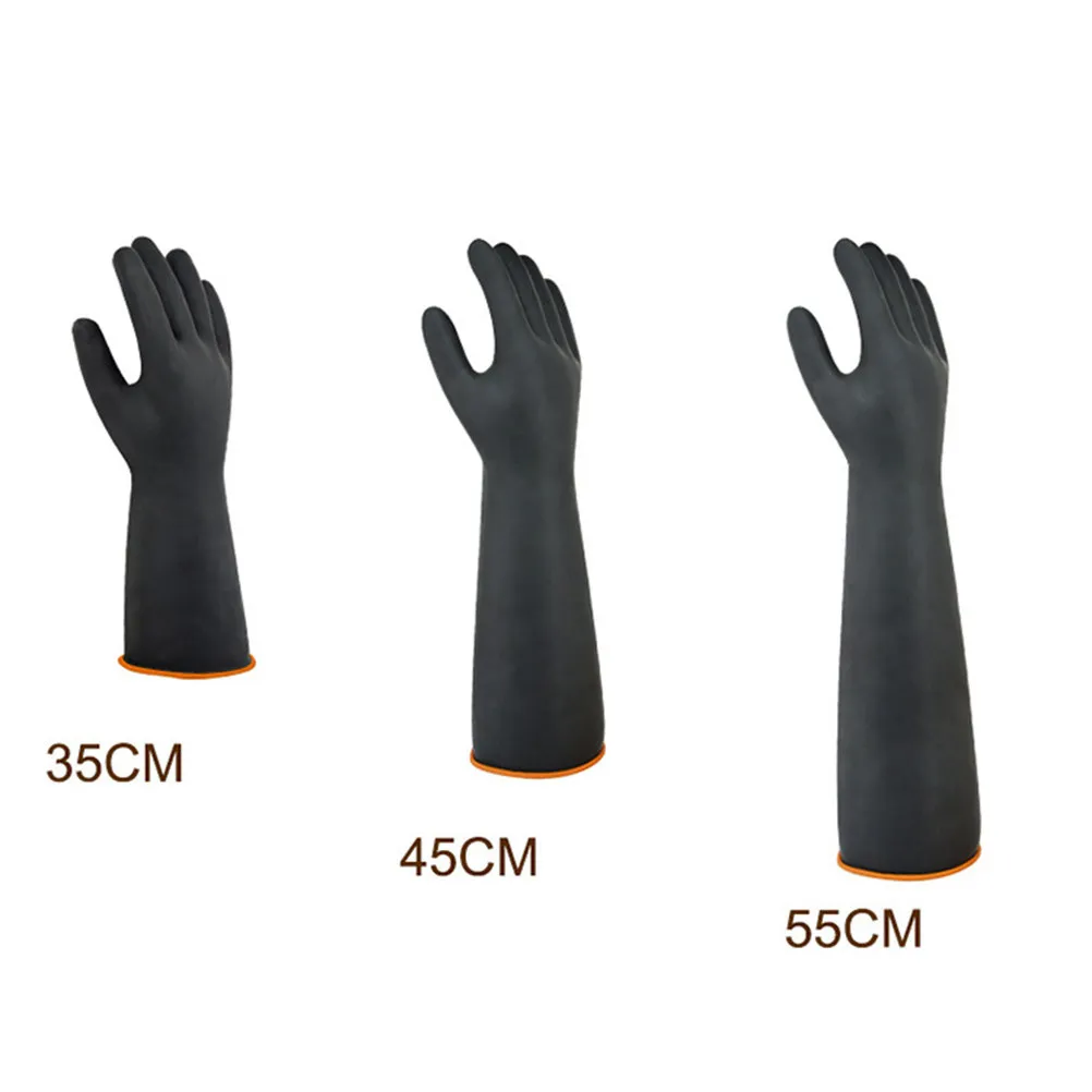 1Pair Extended Length Industrial Rubber Gloves 35Cm Black Corrosion Resistant Skid Proof Wash Proof for Kitchen Car Window Dish
1Pair Extended Length Industrial Rubber Gloves 35Cm Black Corrosion Resistant Skid Proof Wash Proof for Kitchen Car Window Dish