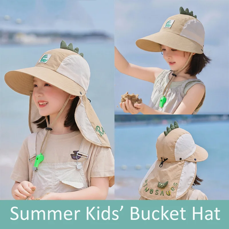Kids' Sun Bucket Hat Wide Brim Remove Shawl Cute Cartoon Breathable Travel Sun Hat For Outdoor Summer
Kids' Sun Bucket Hat Wide Brim Remove Shawl Cute Cartoon Breathable Travel Sun Hat For Outdoor Summer