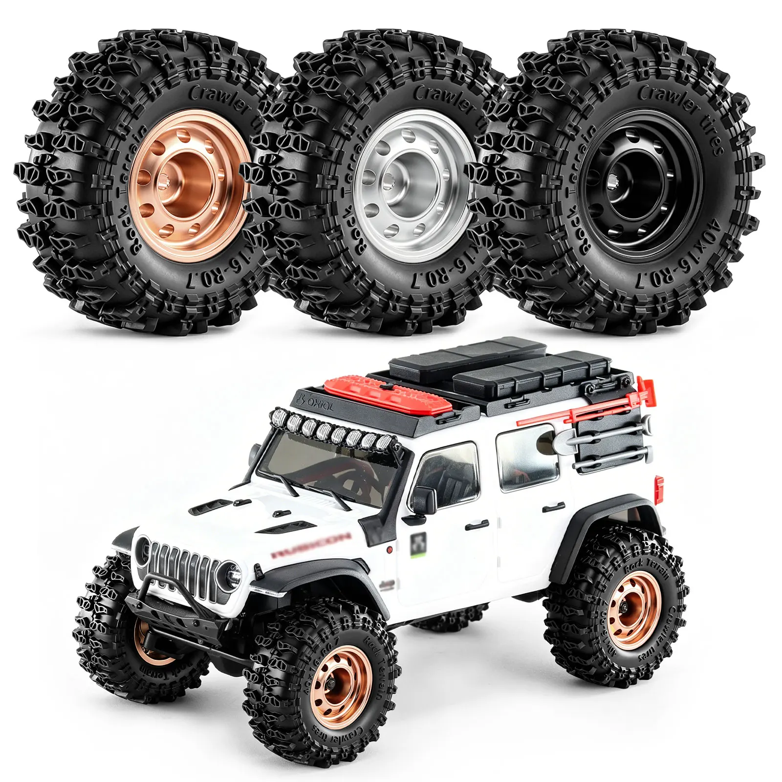 4pcs 0.7 inch Aluminum Wheel Rim & Rubber Tire Set for 1/30 Axial SCX30 1/32 Redcat Ascent-32 RC Crawler Car Upgrade Accessories
4pcs 0.7 inch Aluminum Wheel Rim & Rubber Tire Set for 1/30 Axial SCX30 1/32 Redcat Ascent-32 RC Crawler Car Upgrade Accessories
