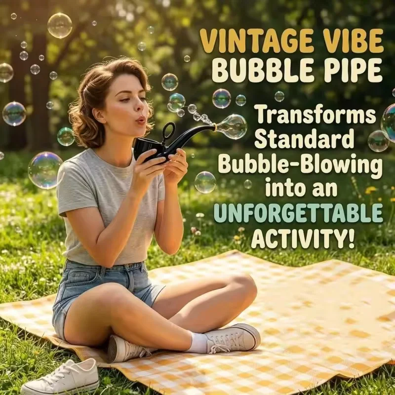 Novelty Portable Soap Bubble Pipe,2026 2-in-1 Creative Hot New Bubble Blower,for Kids Adults Summer Outdoor Party Home Gift
Novelty Portable Soap Bubble Pipe,2026 2-in-1 Creative Hot New Bubble Blower,for Kids Adults Summer Outdoor Party Home Gift