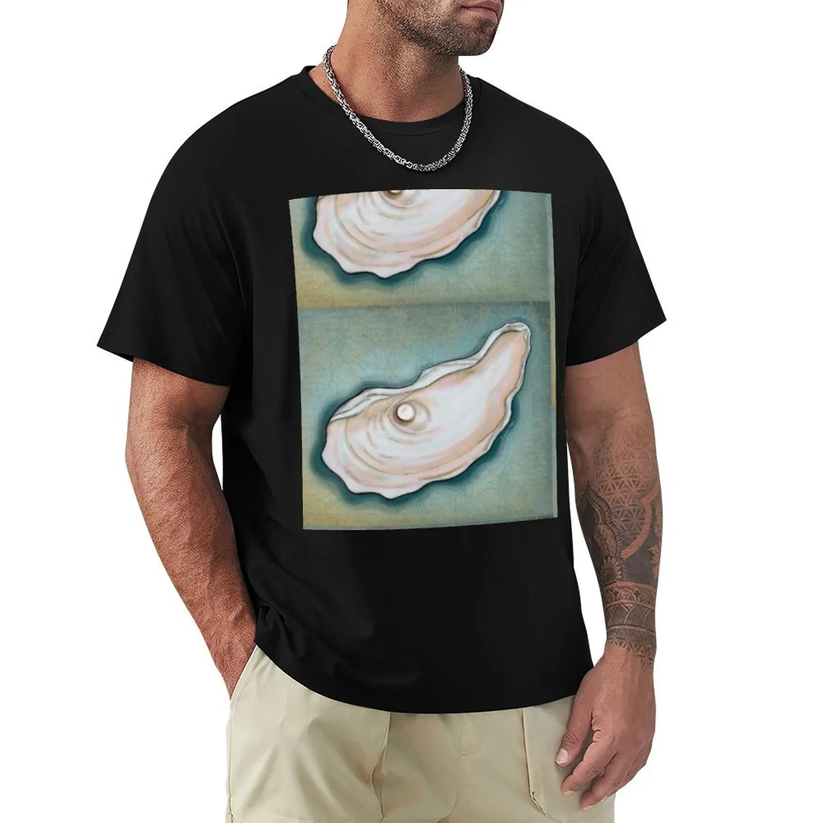 Pearl in Oyster Shell T-Shirt Minimalist Casual Short Sleeve Top
Pearl in Oyster Shell T-Shirt Minimalist Casual Short Sleeve Top