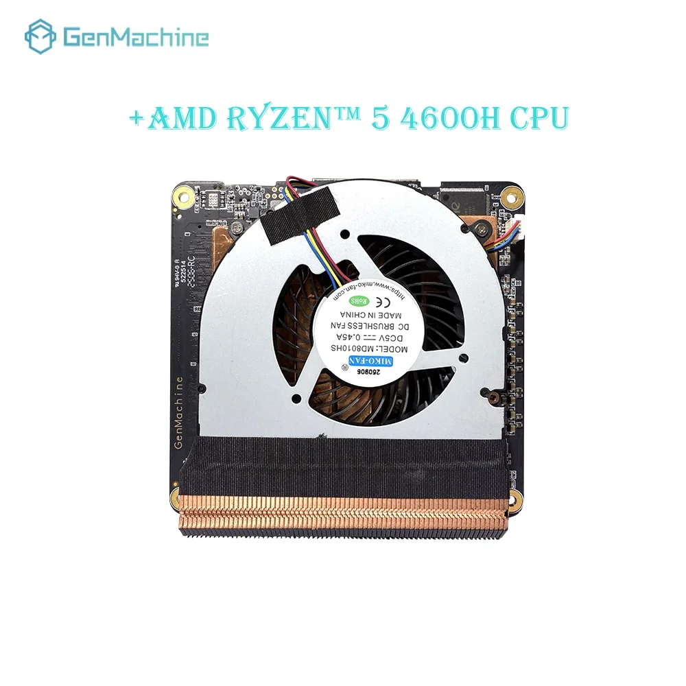 Genmachine AMD Ryzen 5 4600H CPU + комплект материнской платы Ryzen placa mae для ноутбуков, материнские платы для мини-ПК с вентилятором радиатора 
Genmachine AMD Ryzen 5 4600H CPU + комплект материнской платы Ryzen placa mae для ноутбуков, материнские платы для мини-ПК с вентилятором радиатора