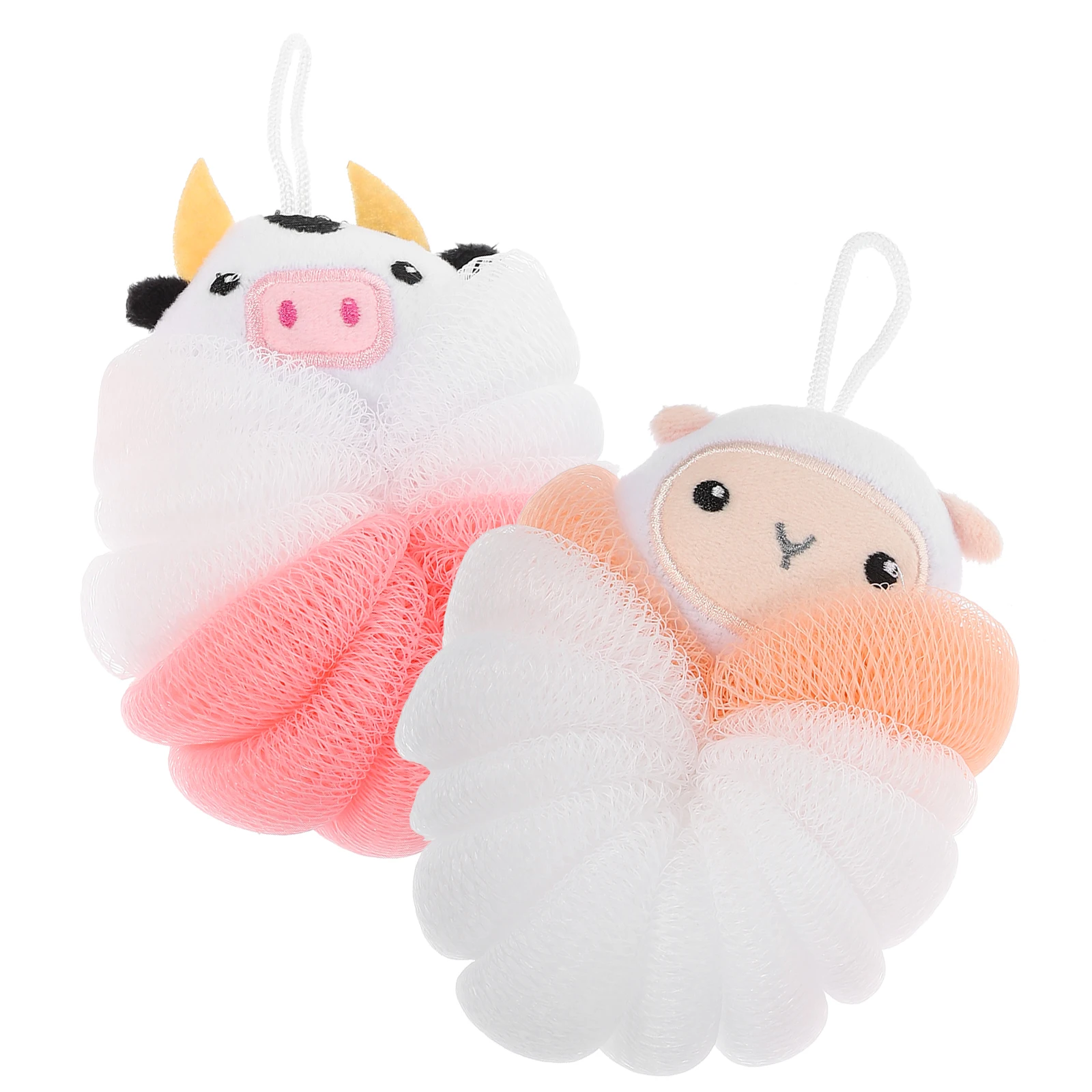 2pcs Animal Bath Balls Cartoon Sheep Cow Shower Loofah Body Scrubber Soft Durable Skin Cleansing Bath Accessories
2pcs Animal Bath Balls Cartoon Sheep Cow Shower Loofah Body Scrubber Soft Durable Skin Cleansing Bath Accessories
