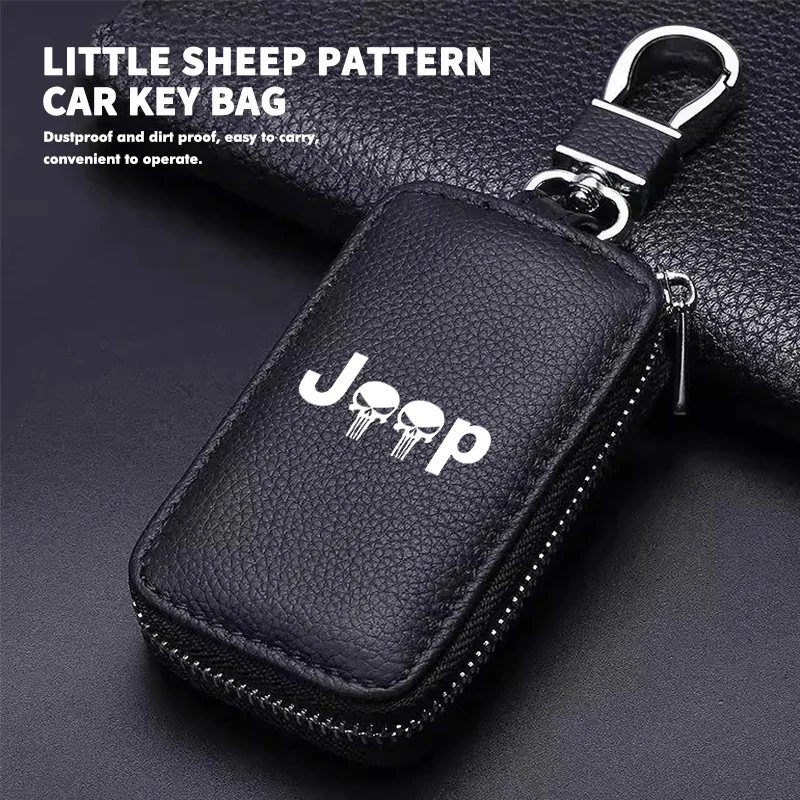 Leather Zipper Key Case Car Key Bag Portable Key Organizer For Jeep Wrangler Grand Cherokee Compass Renegade Patriot
Leather Zipper Key Case Car Key Bag Portable Key Organizer For Jeep Wrangler Grand Cherokee Compass Renegade Patriot