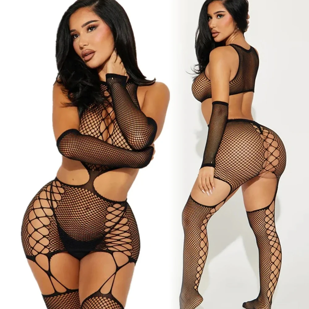 Sexy Lingerie Lady Underwear Bodystocking Lenceria Chemises Wedding Night Bodysuits Exotic Apparel With Gloves Women Sleepwear
Sexy Lingerie Lady Underwear Bodystocking Lenceria Chemises Wedding Night Bodysuits Exotic Apparel With Gloves Women Sleepwear