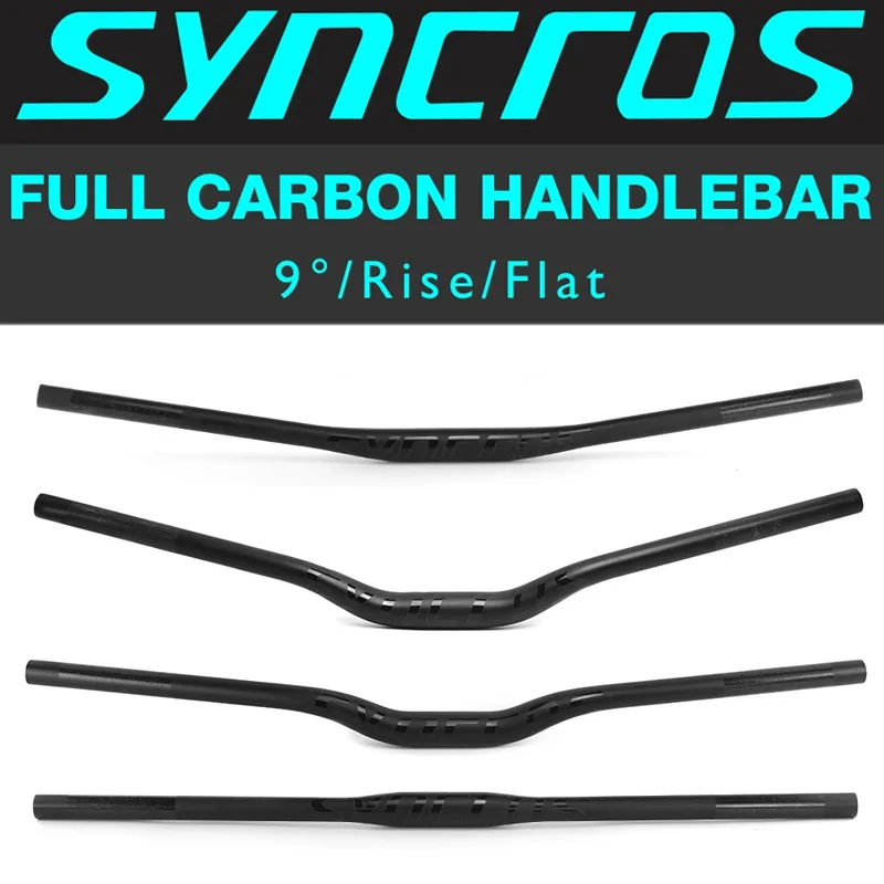 SYNCROS T800 Carbon Fiber MTB Handlebar 9°/Flat/Rise ,Half Matte and Half Gloss,31.8,Bicycle Accessories,Ultralight/Durable
SYNCROS T800 Carbon Fiber MTB Handlebar 9°/Flat/Rise ,Half Matte and Half Gloss,31.8,Bicycle Accessories,Ultralight/Durable