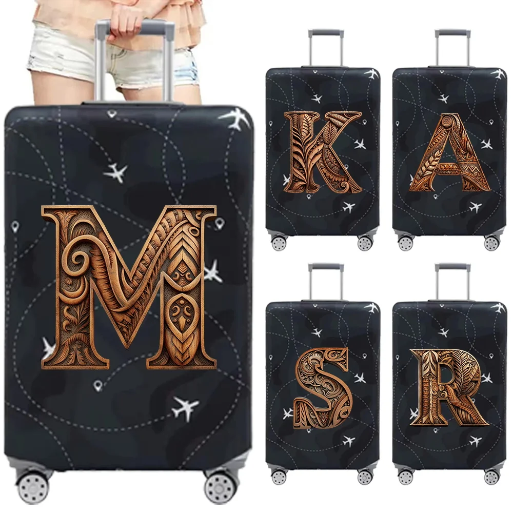 Elastic Fabric Luggage Protective Cover Simple Dust Cover Scratch Resistant Protection Wood Grain Art Letter Series
Elastic Fabric Luggage Protective Cover Simple Dust Cover Scratch Resistant Protection Wood Grain Art Letter Series