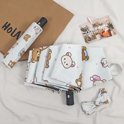 New Kawaii Rilakkuma Automatic Umbrella Resistant Folding Sun Umbrella Student Sun Protection UV Protection Sun Girls Gifts Toys
New Kawaii Rilakkuma Automatic Umbrella Resistant Folding Sun Umbrella Student Sun Protection UV Protection Sun Girls Gifts Toys