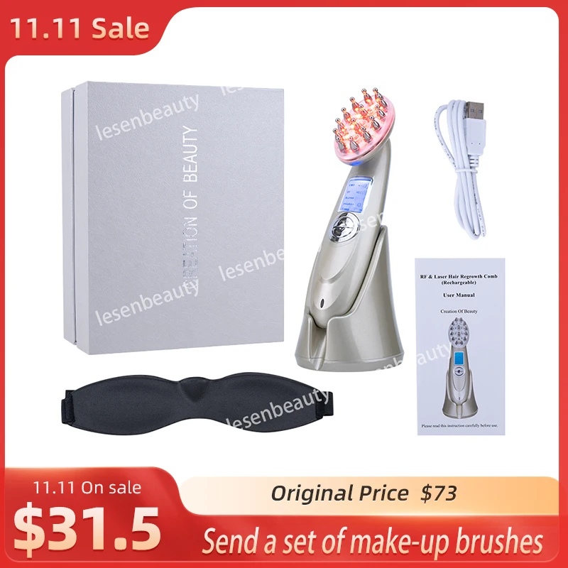 Electric Scalp Massage Comb Infrared Red Light Anti-Hair Loss Treatment Instrument EMS Hair Care Instrument Home Hair Care Tools
Electric Scalp Massage Comb Infrared Red Light Anti-Hair Loss Treatment Instrument EMS Hair Care Instrument Home Hair Care Tools