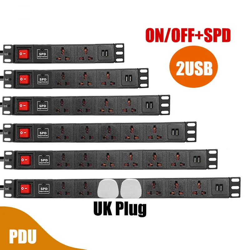 Удлинитель питания PDU из алюминиевого сплава с двойным переключателем, 2USB-порта, универсальная розетка с 3-8 каналами, штепсельная вилка стандарта Великобритании, Широкое расстояние
Удлинитель питания PDU из алюминиевого сплава с двойным переключателем, 2USB-порта, универсальная розетка с 3-8 каналами, штепсельная вилка стандарта Великобритании, Широкое расстояние