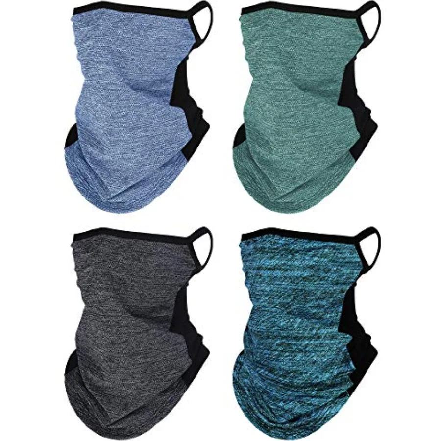 SATINIOR 4 Pcs Neck Gaiter with Ear Loops Neck Covers Bandana Cloth Face Gaiter Mask for Men Women Summer Non Slip Headwear
SATINIOR 4 Pcs Neck Gaiter with Ear Loops Neck Covers Bandana Cloth Face Gaiter Mask for Men Women Summer Non Slip Headwear