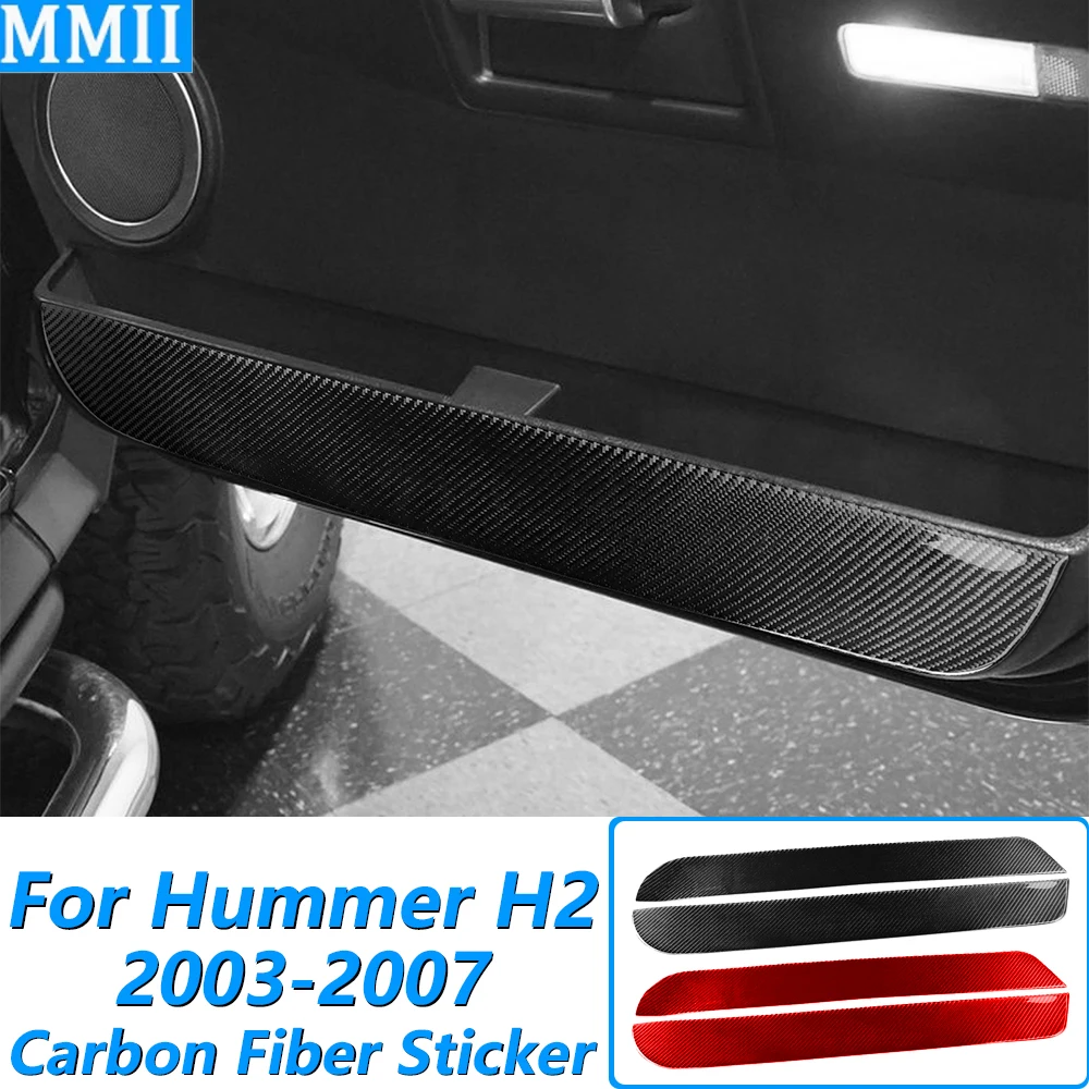 Для Hummer H2 2003-2007: накладка на панель переднего внутреннего дверного отсека для хранения из углеродного волокна, аксессуары для автомобиля, декоративная наклейка для интерьера
Для Hummer H2 2003-2007: накладка на панель переднего внутреннего дверного отсека для хранения из углеродного волокна, аксессуары для автомобиля, декоративная наклейка для интерьера