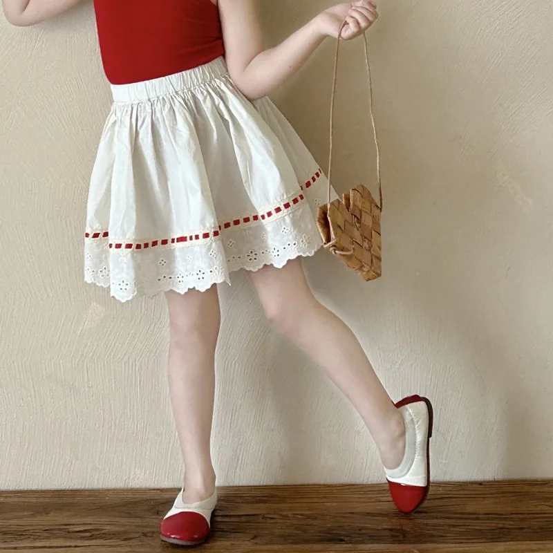 2025 Summer New Girl's Fashionable Comfortable Skirt Korean Version of Baby White Lace Half Skirt
2025 Summer New Girl's Fashionable Comfortable Skirt Korean Version of Baby White Lace Half Skirt