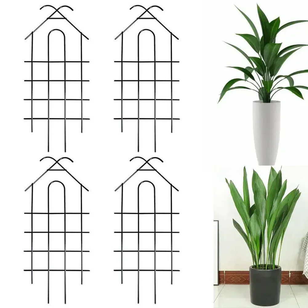 Metal trellis supports set of four with robust design suitable for various For climbing plants each measuring 19 7inch tall
Metal trellis supports set of four with robust design suitable for various For climbing plants each measuring 19 7inch tall