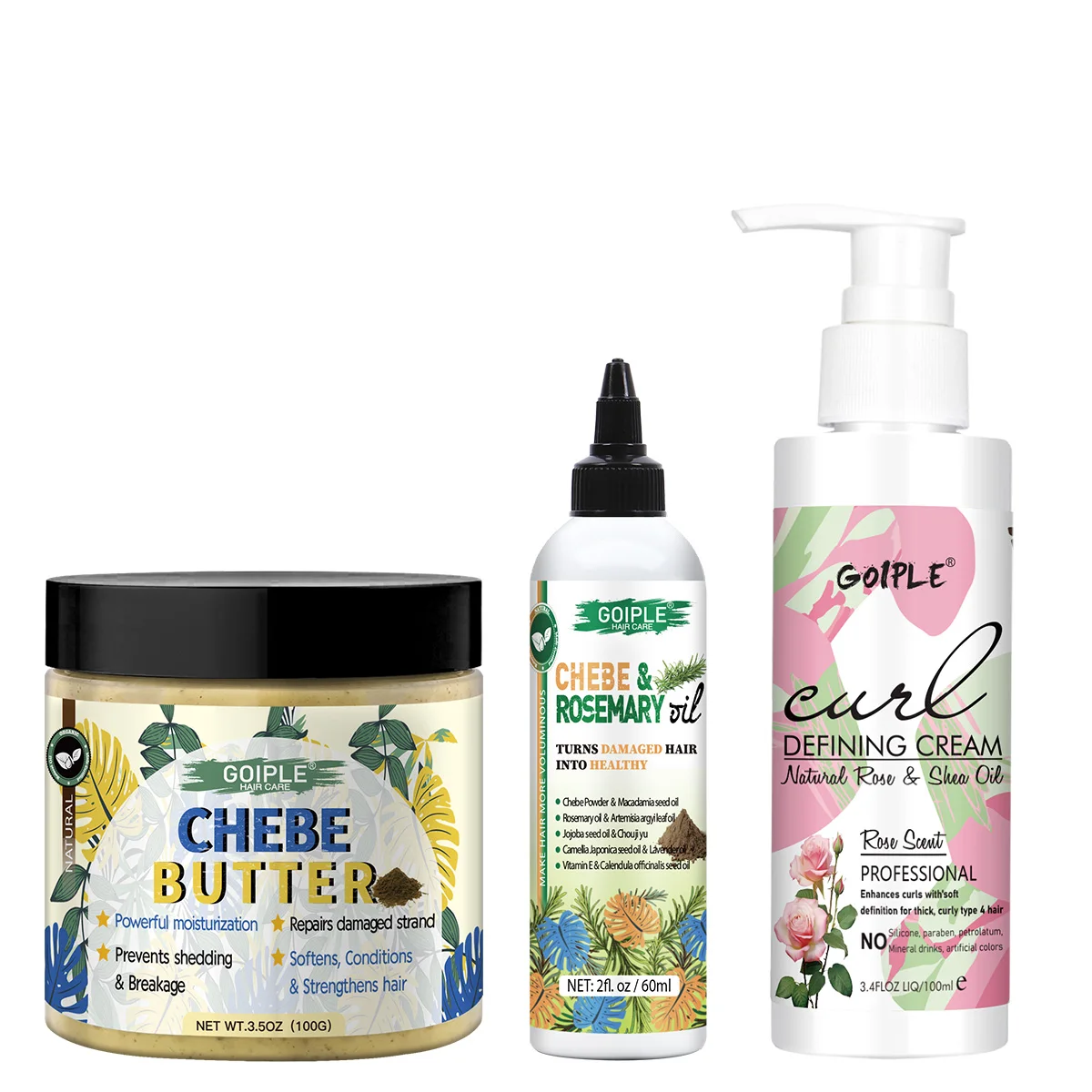 GOIPLE Chebe Butter,Hair Mask,Moisturizing & Nourishing Chebe & Rosemary Growth Oil Rose Curl Defining Cream Hair Curl Enhancer
GOIPLE Chebe Butter,Hair Mask,Moisturizing & Nourishing Chebe & Rosemary Growth Oil Rose Curl Defining Cream Hair Curl Enhancer