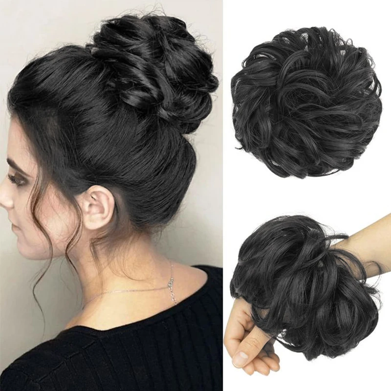 Messy Curly Bun Hair Piece 2 PCS Wavy Curly Hair Bun Scrunchies Extension Synthetic Chignon Thick Updo Hairpiece for Women Girls
Messy Curly Bun Hair Piece 2 PCS Wavy Curly Hair Bun Scrunchies Extension Synthetic Chignon Thick Updo Hairpiece for Women Girls