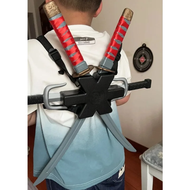 7pcs/set Cosplay Accessories Samurai Ninja Toy Double Knife Deadpool Cosplay Halloween Costume Props Children's Toy
7pcs/set Cosplay Accessories Samurai Ninja Toy Double Knife Deadpool Cosplay Halloween Costume Props Children's Toy