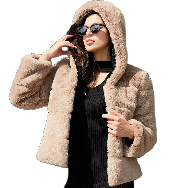 Women Jacket 2022 Winter New Women Elegant Soft Faux Rabbit Fur Coat Hood Female Long Sleeve Warm Fluffy Jacket Outerwear
Women Jacket 2022 Winter New Women Elegant Soft Faux Rabbit Fur Coat Hood Female Long Sleeve Warm Fluffy Jacket Outerwear