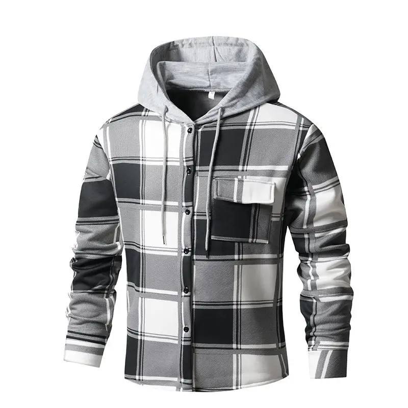Casual Plaid Hooded Shirt Men's Loose Fit Long Sleeve Cotton Resistant to Deformation Spring Summer Autumn Fashion Trend
Casual Plaid Hooded Shirt Men's Loose Fit Long Sleeve Cotton Resistant to Deformation Spring Summer Autumn Fashion Trend
