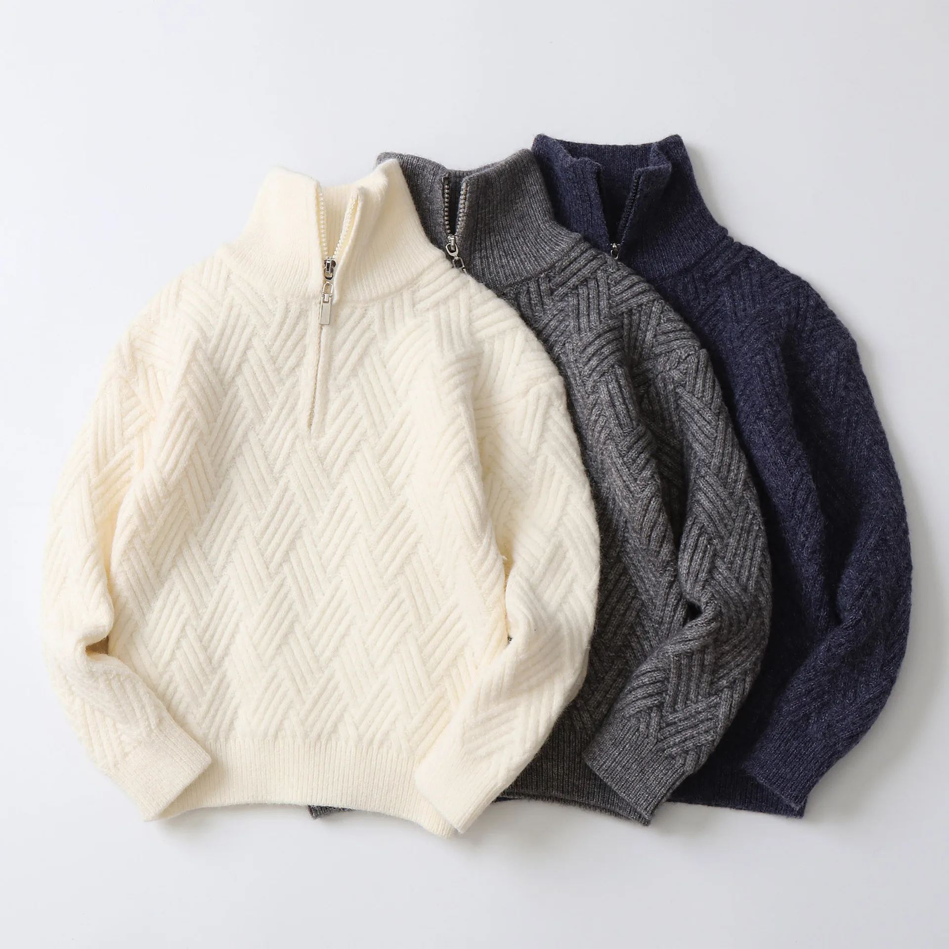 Stand-up collar wool sweater for boys children sweaters in autumn and winter 2024 new style
Stand-up collar wool sweater for boys children sweaters in autumn and winter 2024 new style