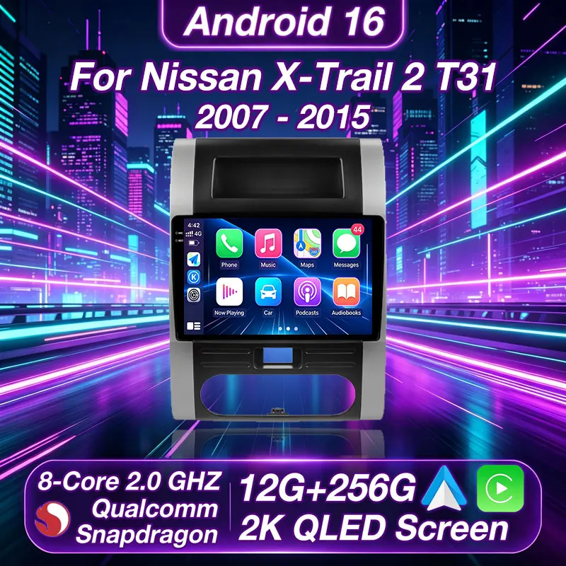 Android 16 For Nissan X-Trail X Trail T31 2007-2015 Car Radio Multimedia Navigation 2 Din Screen Wireless Carplay Stereo GPS 360
Android 16 For Nissan X-Trail X Trail T31 2007-2015 Car Radio Multimedia Navigation 2 Din Screen Wireless Carplay Stereo GPS 360