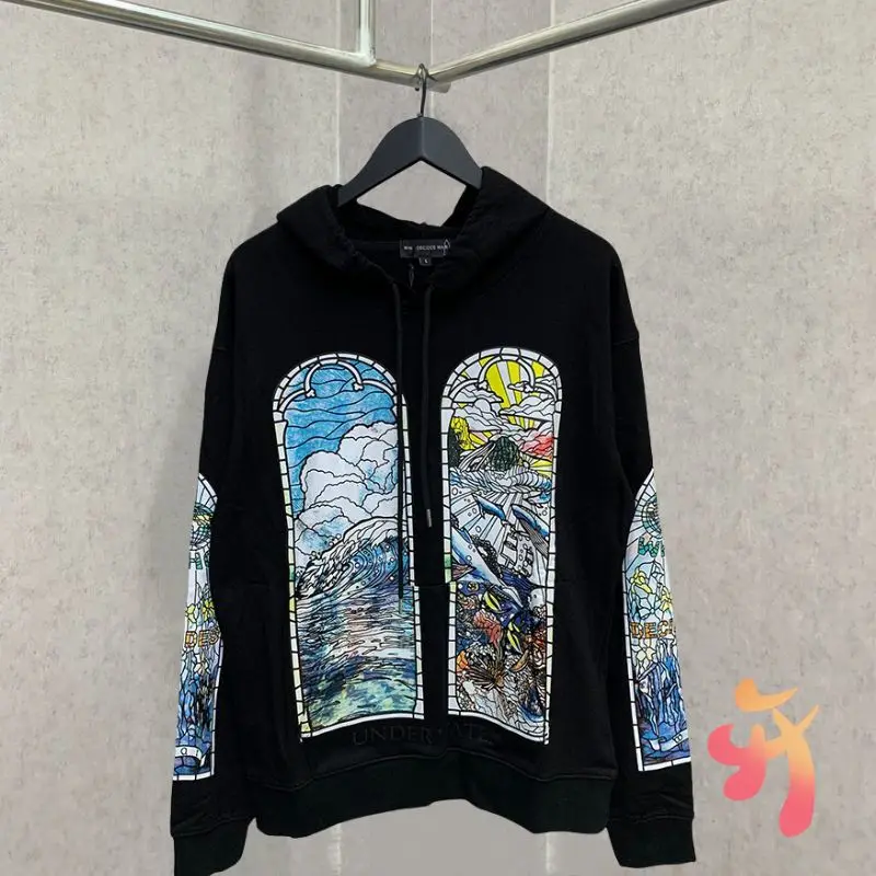24ss Winter WHO DECIDES WAR Hoodies Window Oil Painting Print Drawstring Hooded Pullover Street Cleanfit Men Women Sweatshirts
24ss Winter WHO DECIDES WAR Hoodies Window Oil Painting Print Drawstring Hooded Pullover Street Cleanfit Men Women Sweatshirts
