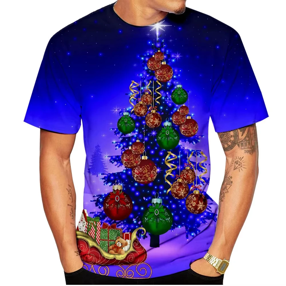 Newest Men Clothing 3D Printed Christmas Party Wear Men T-Shirt Tops Men Oversized Short Sleeve For Men Casual Hip Hop T-shirt
Newest Men Clothing 3D Printed Christmas Party Wear Men T-Shirt Tops Men Oversized Short Sleeve For Men Casual Hip Hop T-shirt