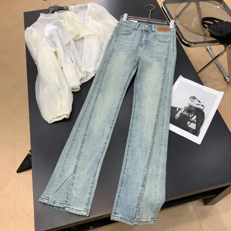 Retro Hot Girl Micro Flared Jeans High Waist Slit Slimming Pants Spring New Design Women's Faion Leggings Stand Fit Long...
Retro Hot Girl Micro Flared Jeans High Waist Slit Slimming Pants Spring New Design Women's Faion Leggings Stand Fit Long...