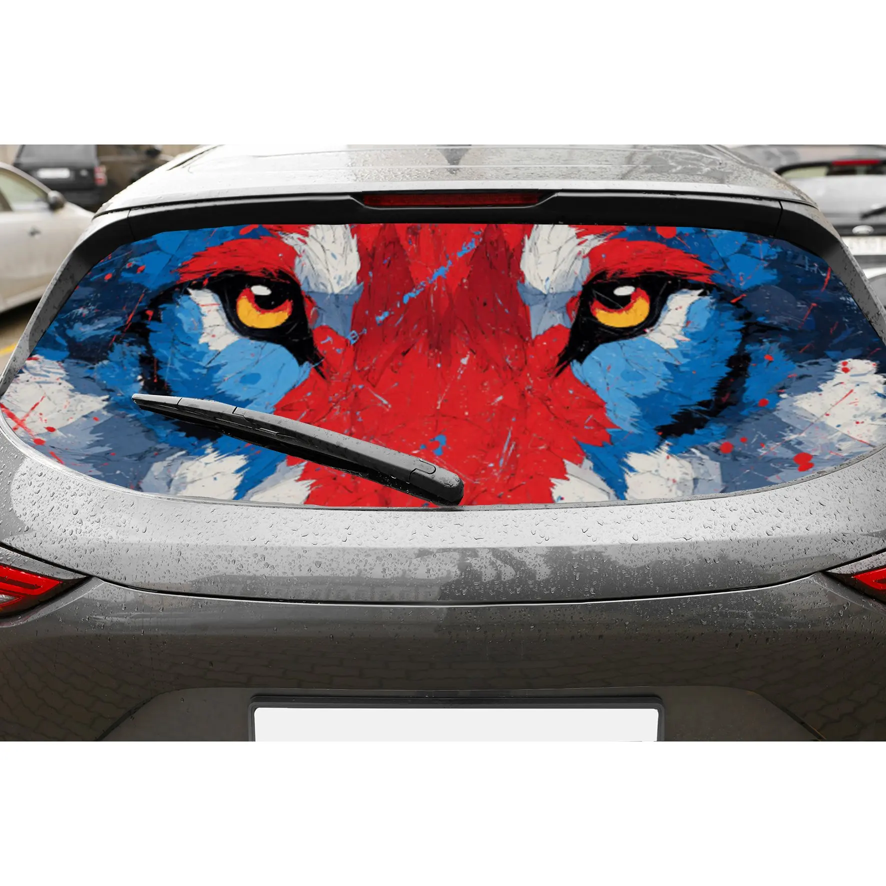 Striking Wolf Eyes PVC Perforated Car Vinyl Wraps, Durable Car Rear Windshield Sticker, Waterproof Car Rear Window Decal, Privac
Striking Wolf Eyes PVC Perforated Car Vinyl Wraps, Durable Car Rear Windshield Sticker, Waterproof Car Rear Window Decal, Privac