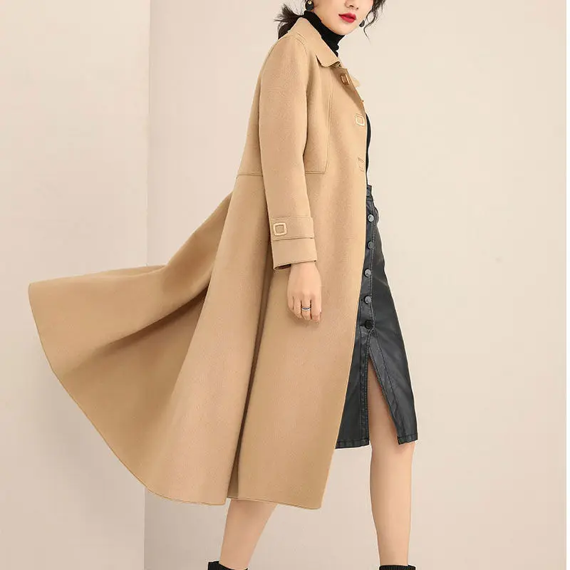 Double-Faced Coat Womens New Wool Ladies Tops Slim Spring Autumn 2023 Medium Long Chic Jackets Clothes Cashmere Woolen Outerwear
Double-Faced Coat Womens New Wool Ladies Tops Slim Spring Autumn 2023 Medium Long Chic Jackets Clothes Cashmere Woolen Outerwear