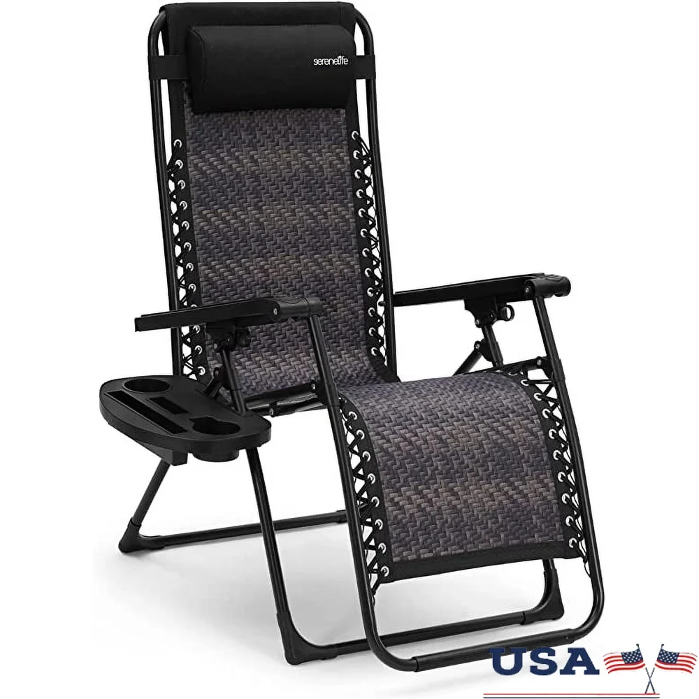 Adjustable Zero Gravity Lawn Chair Recliner with Padded Headrest Cup Holders Detachable Table Lightweight Foldable Outdoor
Adjustable Zero Gravity Lawn Chair Recliner with Padded Headrest Cup Holders Detachable Table Lightweight Foldable Outdoor