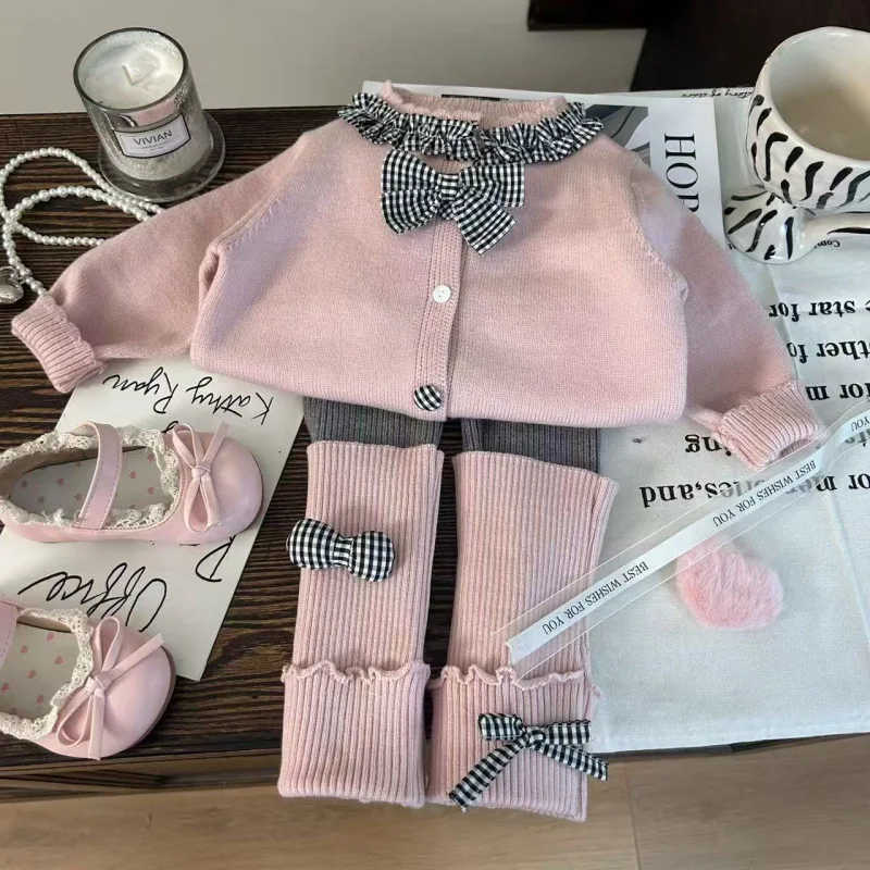 Toddler Kids Girl 2PCS New Autumn Casual Plaid Children 4-6Y Girls Sweater Korean 3D Bow Knitted Teenager Girl Versatile Legging
Toddler Kids Girl 2PCS New Autumn Casual Plaid Children 4-6Y Girls Sweater Korean 3D Bow Knitted Teenager Girl Versatile Legging