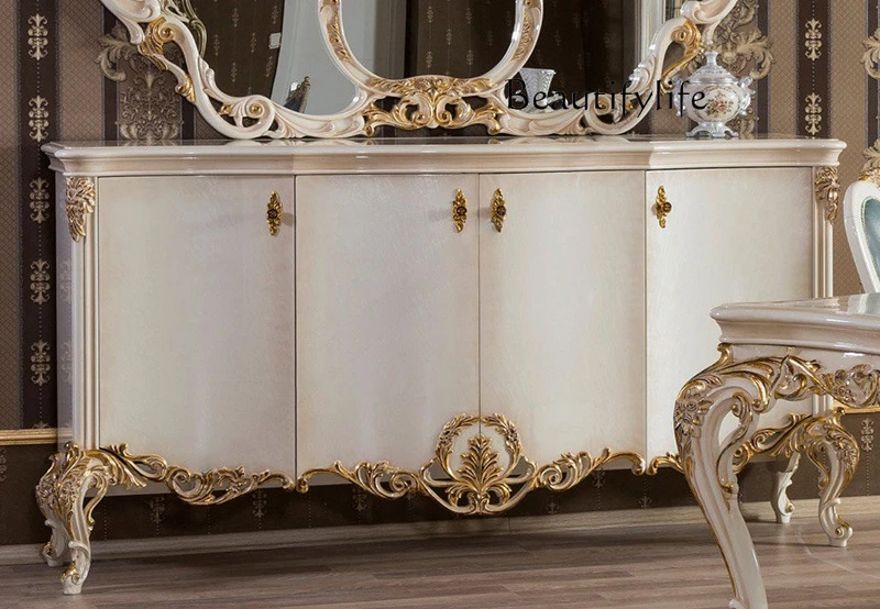 European solid wood carving flower dining side cabinet restaurant locker home decoration designer high fashion
European solid wood carving flower dining side cabinet restaurant locker home decoration designer high fashion
