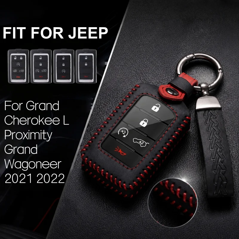 Leather Car Remote Key Case For Jeep Grand Wagoneer Cherokee Obsidian II 2021 2022 2023 Cover Protection Auto Accessories
Leather Car Remote Key Case For Jeep Grand Wagoneer Cherokee Obsidian II 2021 2022 2023 Cover Protection Auto Accessories