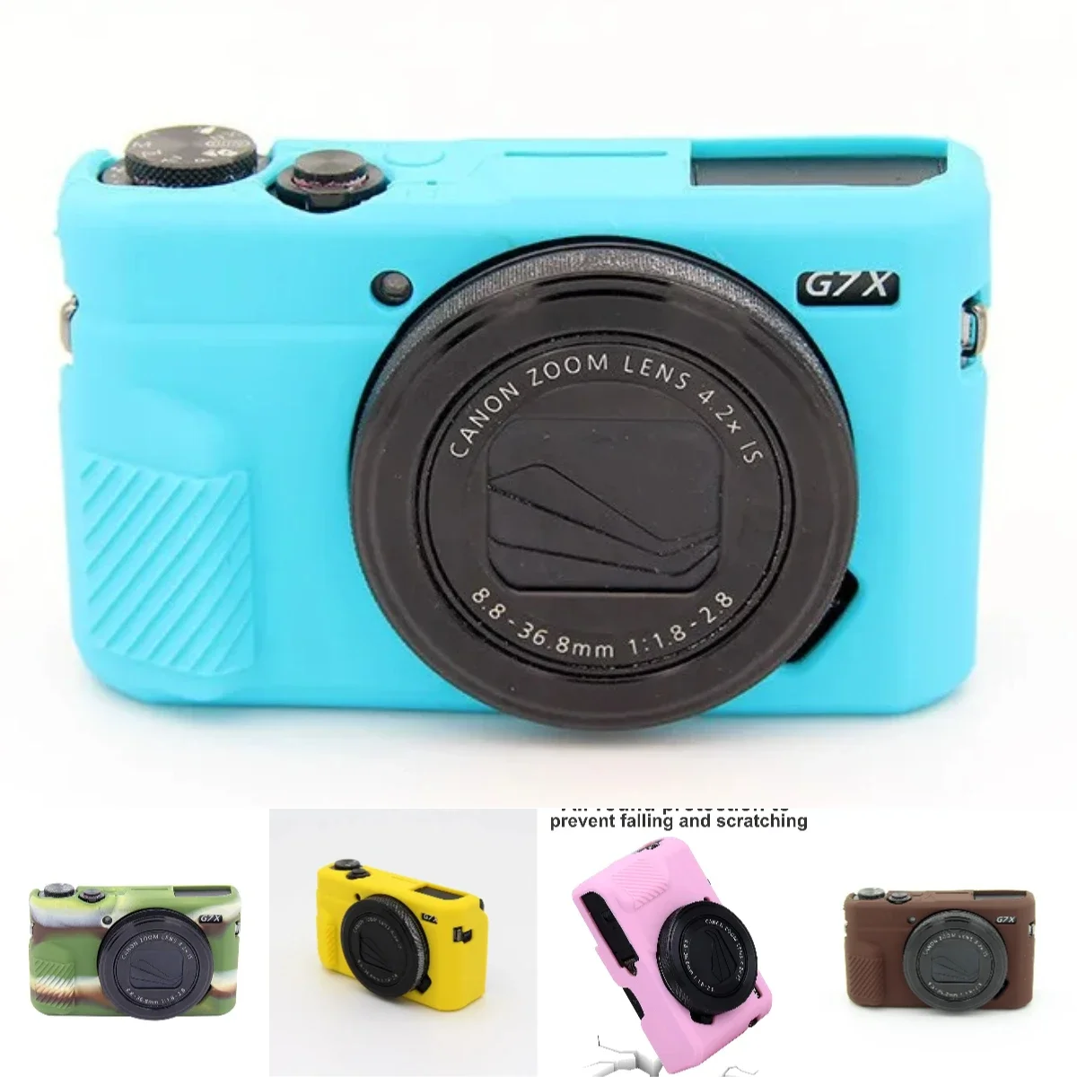 For Canon G7XII Mark 2 III G7X3 Mark 3 - Durable Silicone Travel Cover Soft Silicone Armor Camera Bag Case
For Canon G7XII Mark 2 III G7X3 Mark 3 - Durable Silicone Travel Cover Soft Silicone Armor Camera Bag Case