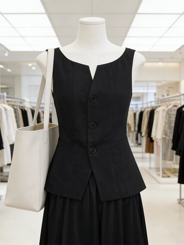 Large Size Summer Outfit Strapless Vest Top High Waist Skirt Set Women's Fashion Ensemble Sleeveless V-Neck Commute Style
Large Size Summer Outfit Strapless Vest Top High Waist Skirt Set Women's Fashion Ensemble Sleeveless V-Neck Commute Style