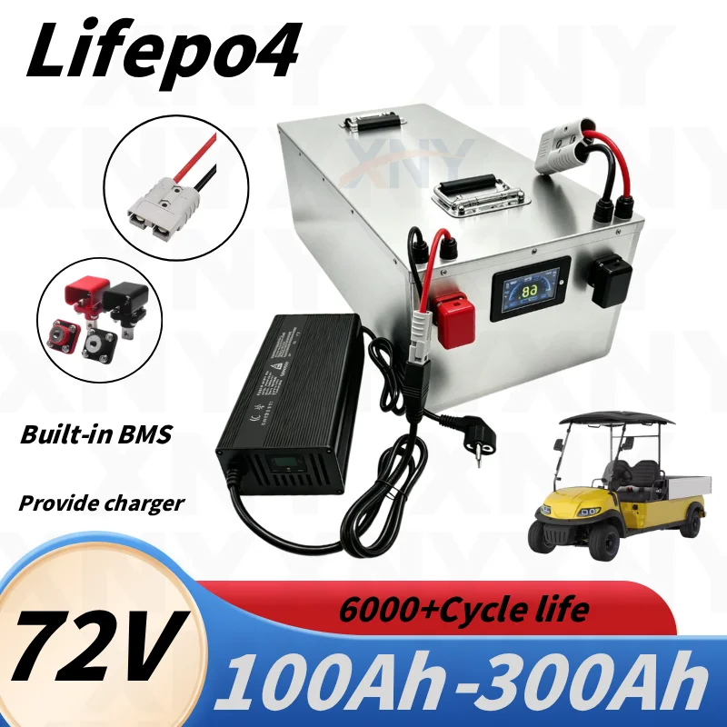 72V Lifepo4 Battery 100Ah 120Ah 150Ah 180Ah 200Ah 250Ah 280Ah 300Ah BMS 24S for 2000W 5000W 7000W Four-wheeler Vehicle
72V Lifepo4 Battery 100Ah 120Ah 150Ah 180Ah 200Ah 250Ah 280Ah 300Ah BMS 24S for 2000W 5000W 7000W Four-wheeler Vehicle