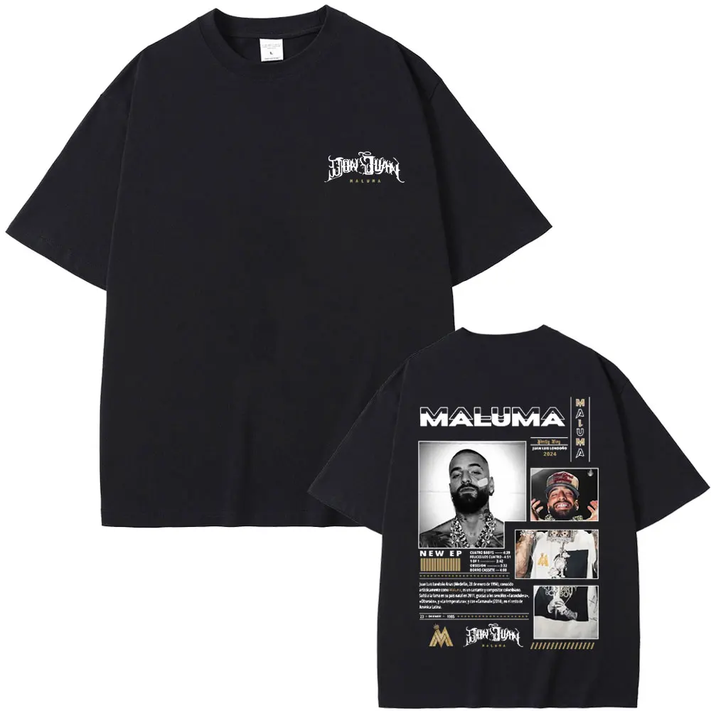 Singer Maluma Double Sided Print T-shirt Men Women Fashion Casual Oversized T-shirts Men's Hip Hop Vintage T Shirts Streetwear
Singer Maluma Double Sided Print T-shirt Men Women Fashion Casual Oversized T-shirts Men's Hip Hop Vintage T Shirts Streetwear