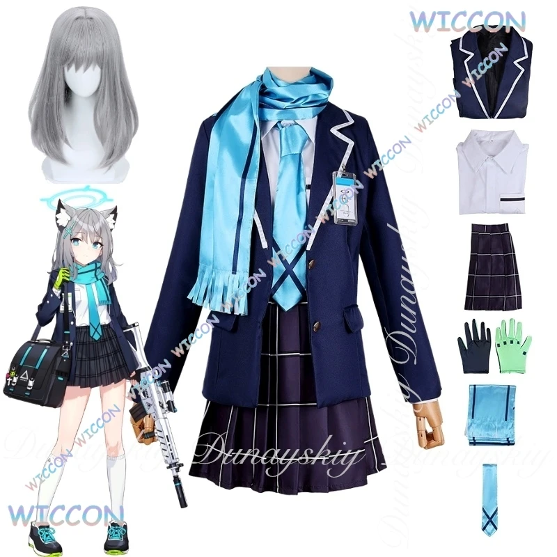 С синей униформой JK, косплей Cos C, синий архив, игра Sunaookami Shiroko, косплей с серебристо-серым париком средней длины, полный костюм
С синей униформой JK, косплей Cos C, синий архив, игра Sunaookami Shiroko, косплей с серебристо-серым париком средней длины, полный костюм