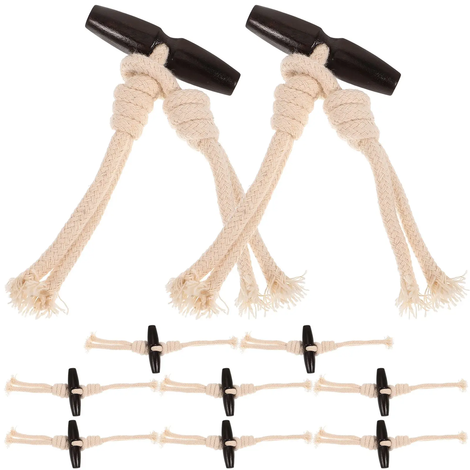 10 Pcs Wooden Horn Toggle Buttons 31# Cotton Rope Resin Material For Coat Clothing DIY Projects Decorative Buckles
10 Pcs Wooden Horn Toggle Buttons 31# Cotton Rope Resin Material For Coat Clothing DIY Projects Decorative Buckles
