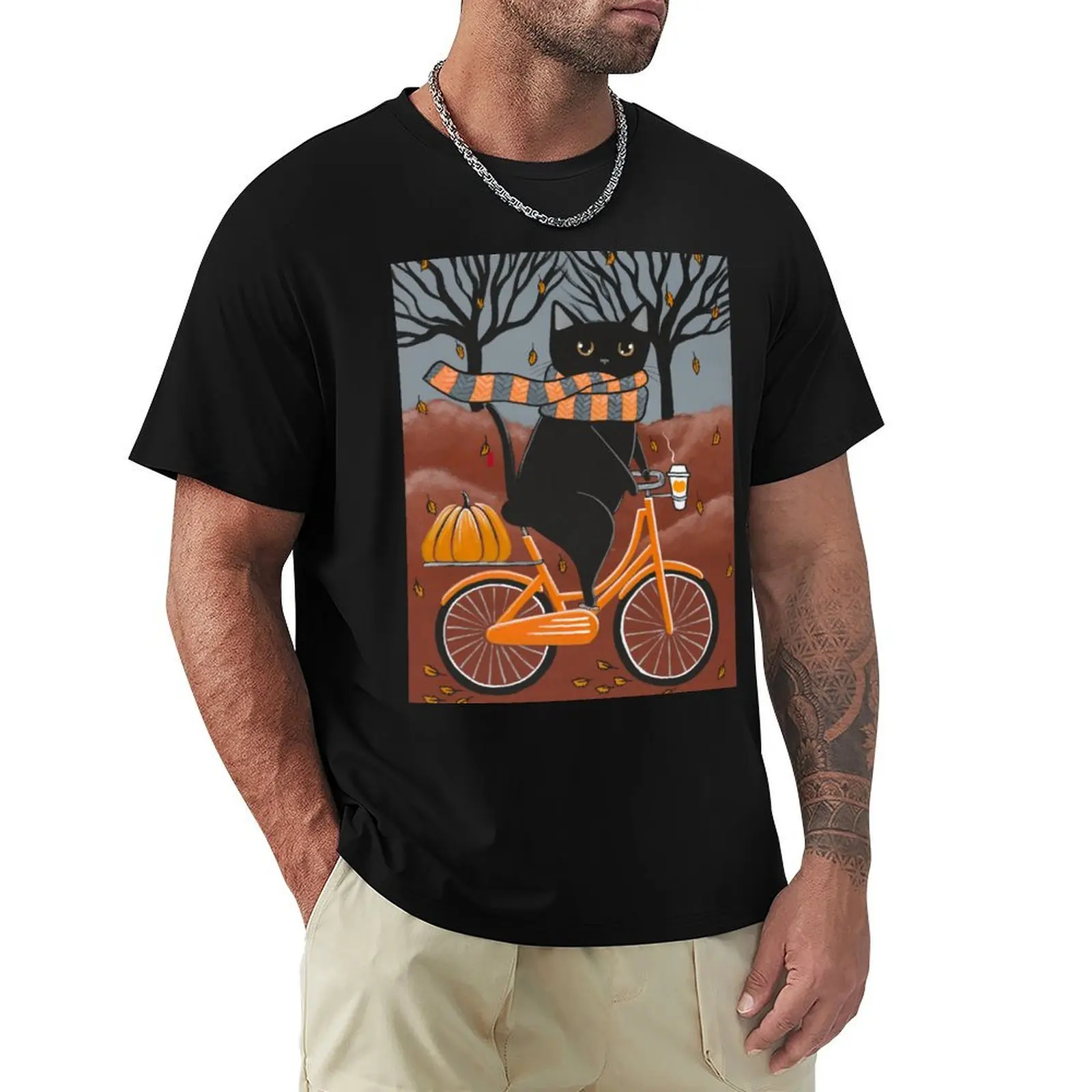 Black Cat Autumn Bicycle Ride T-Shirt Funny t-shirt quick drying graphic tee shirt oversized plain black t shirts men
Black Cat Autumn Bicycle Ride T-Shirt Funny t-shirt quick drying graphic tee shirt oversized plain black t shirts men