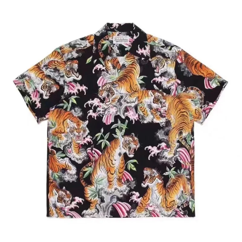 WACKO MARIA Forest Tiger Full Print Shirt High Quality Summer Top Shirt Vintage Shirt Lapel Hawaii Short Sleeve Shirt
WACKO MARIA Forest Tiger Full Print Shirt High Quality Summer Top Shirt Vintage Shirt Lapel Hawaii Short Sleeve Shirt