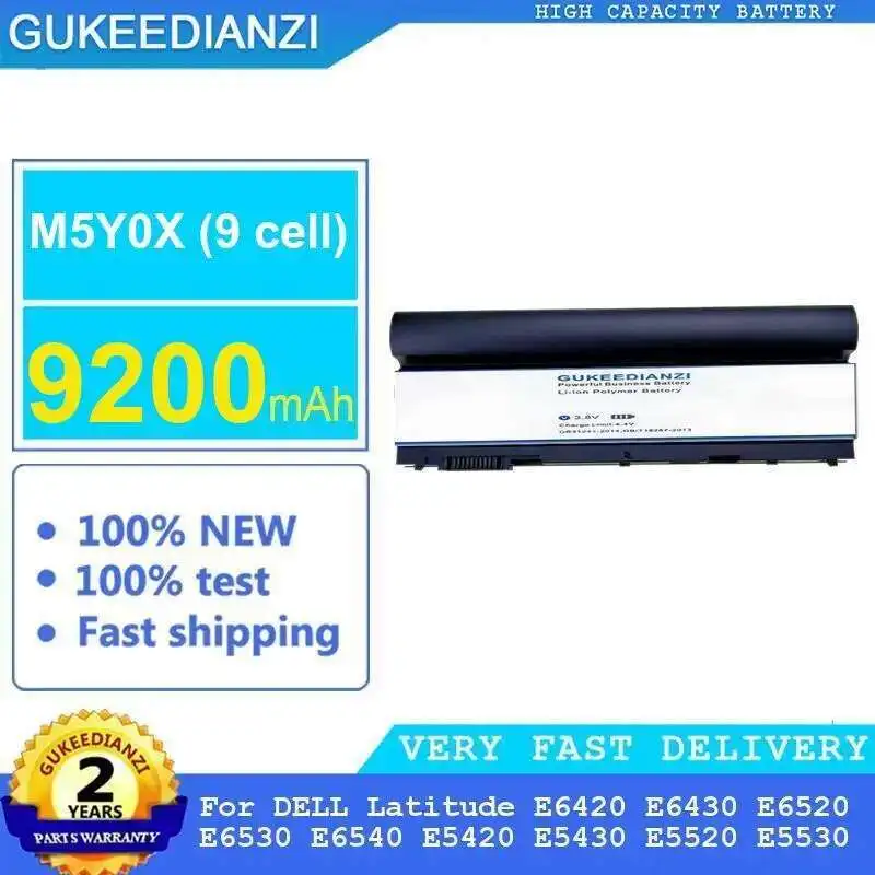 For Dell Latitude E6420 E6430 E6520 E6530 E6540 E5420 E5430 E5520 E5530 Durable M5Y0X 9 Cell 9200Mah Long Lasting Laptop Battery
For Dell Latitude E6420 E6430 E6520 E6530 E6540 E5420 E5430 E5520 E5530 Durable M5Y0X 9 Cell 9200Mah Long Lasting Laptop Battery