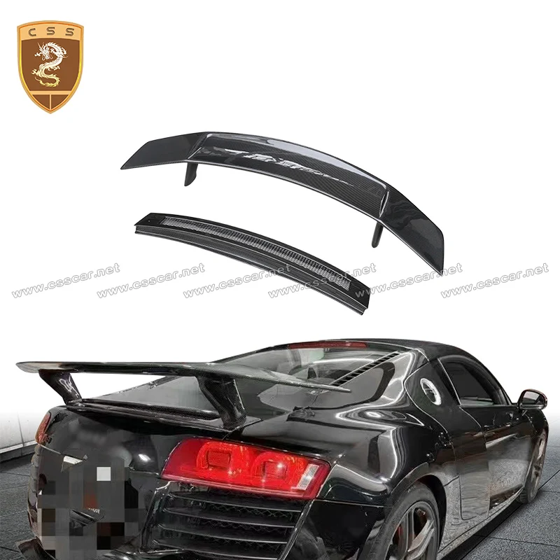 Dry Carbon Fiber Rear Spoiler Wing Airplane Wing Shape Rear Trunk Roof Spoiler Trim For Audi Old Style R8 2008-2015 Vor Style
Dry Carbon Fiber Rear Spoiler Wing Airplane Wing Shape Rear Trunk Roof Spoiler Trim For Audi Old Style R8 2008-2015 Vor Style