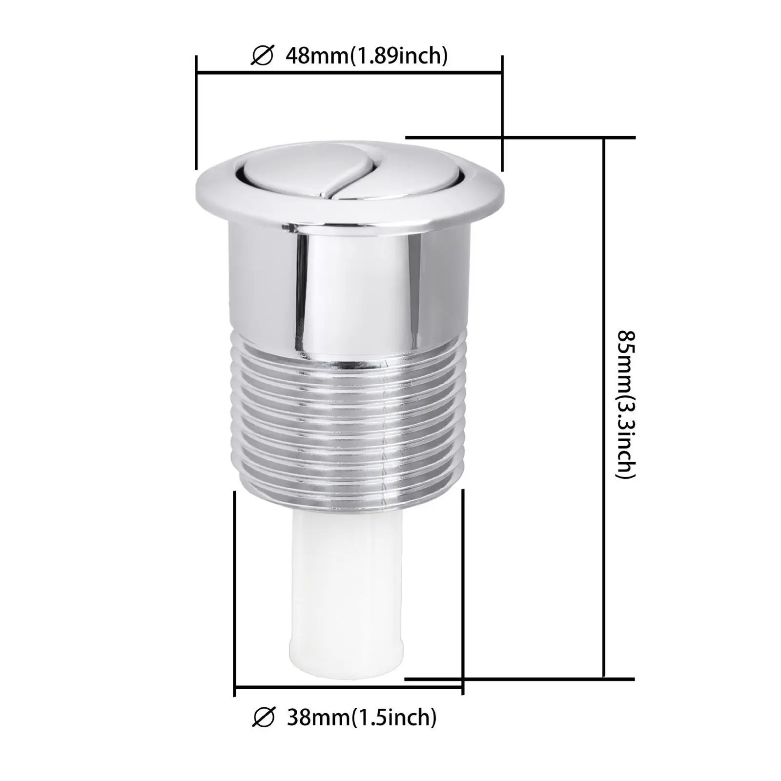 ABS Toilet Tank Button Double Push Flushing Button Top Plunger Fixture Luxury Toilet Kit with Tray for Bathroom
ABS Toilet Tank Button Double Push Flushing Button Top Plunger Fixture Luxury Toilet Kit with Tray for Bathroom